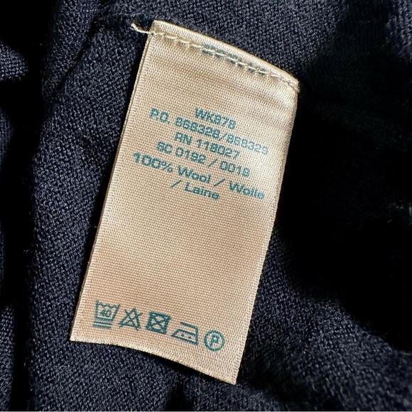 Boden Navy Blue 100% Wool Crewneck Pullover Sweater Size 10 - Picture 7 of 11